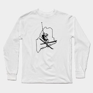 Maine Skier Long Sleeve T-Shirt